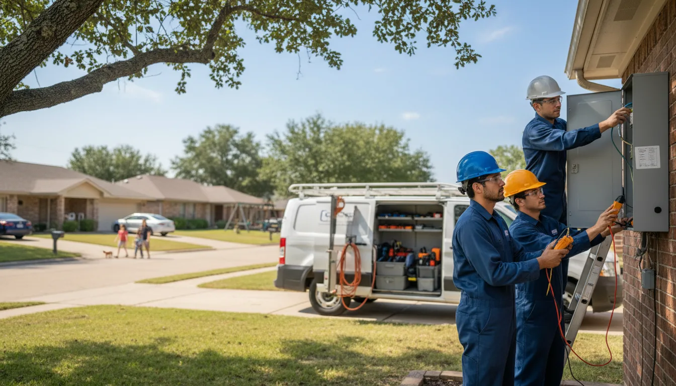 Certified electrician providing emergency electrical services in De Land, IL